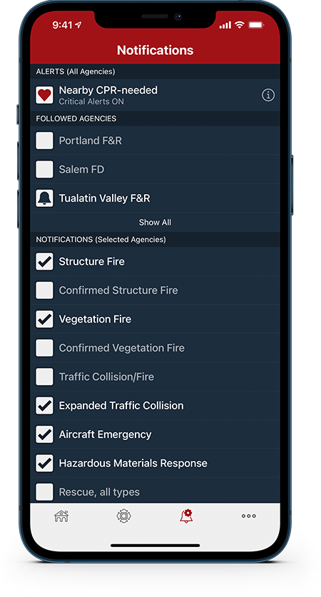 PulsePoint Verified Responder Notifications Info Icon